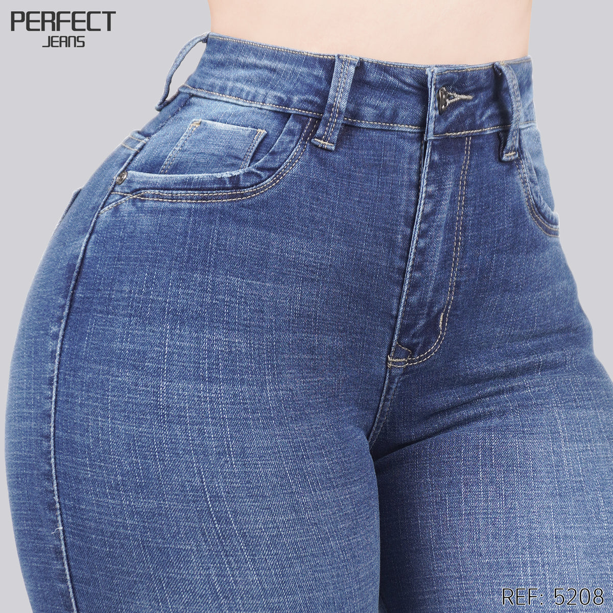 Jeans Skinny Tiro Alto 5208
